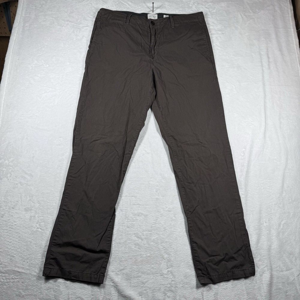 Lucky Brand Pants Brown Tan Chino Business‎ Casual Khakis Men's 36x32
